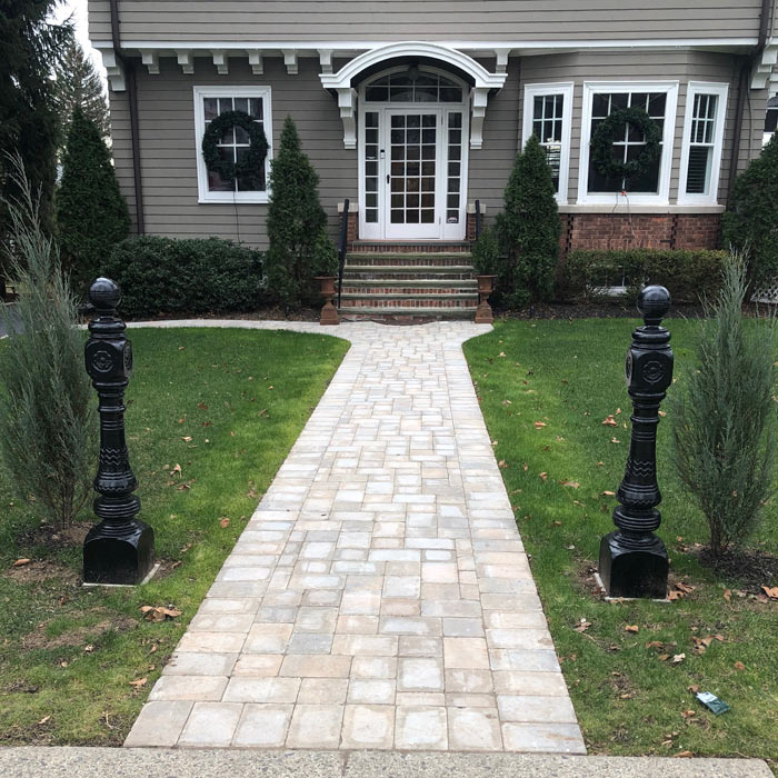 paver stone masonry sidewalk by Gio Mason Contractors