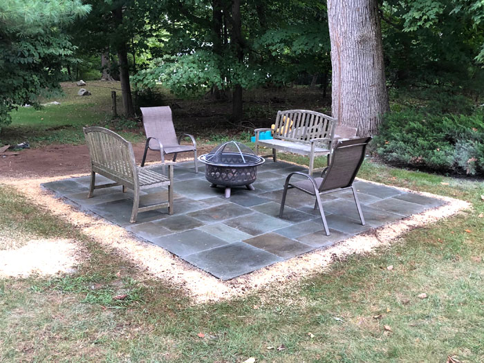 patio stone work by NJ contractor Gio Masonry Contractors LLC