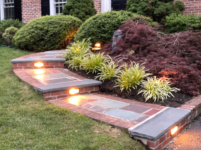 Gio Masonry Contractors created these beautiful front steps